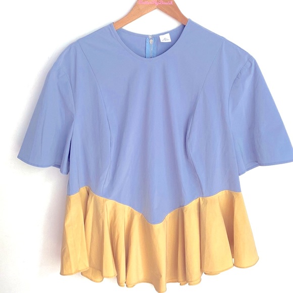 (B11) NEW Second Sight peplum shortsleeved top, Size 5 = 2XL, NWOT - Picture 2 of 10